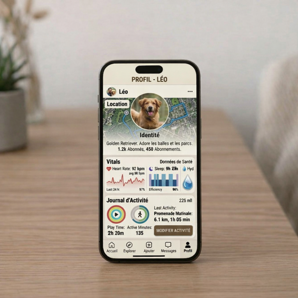 Collar App interface